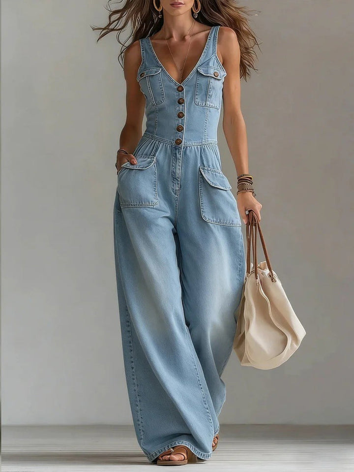 Yvette | Women’s V-neck jumpsuit