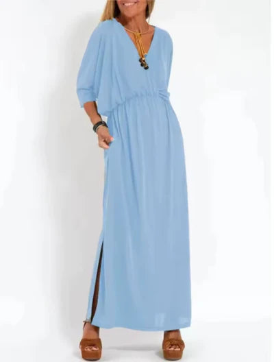 Alyssa | A Long, Flowing Dress with a Unique Style