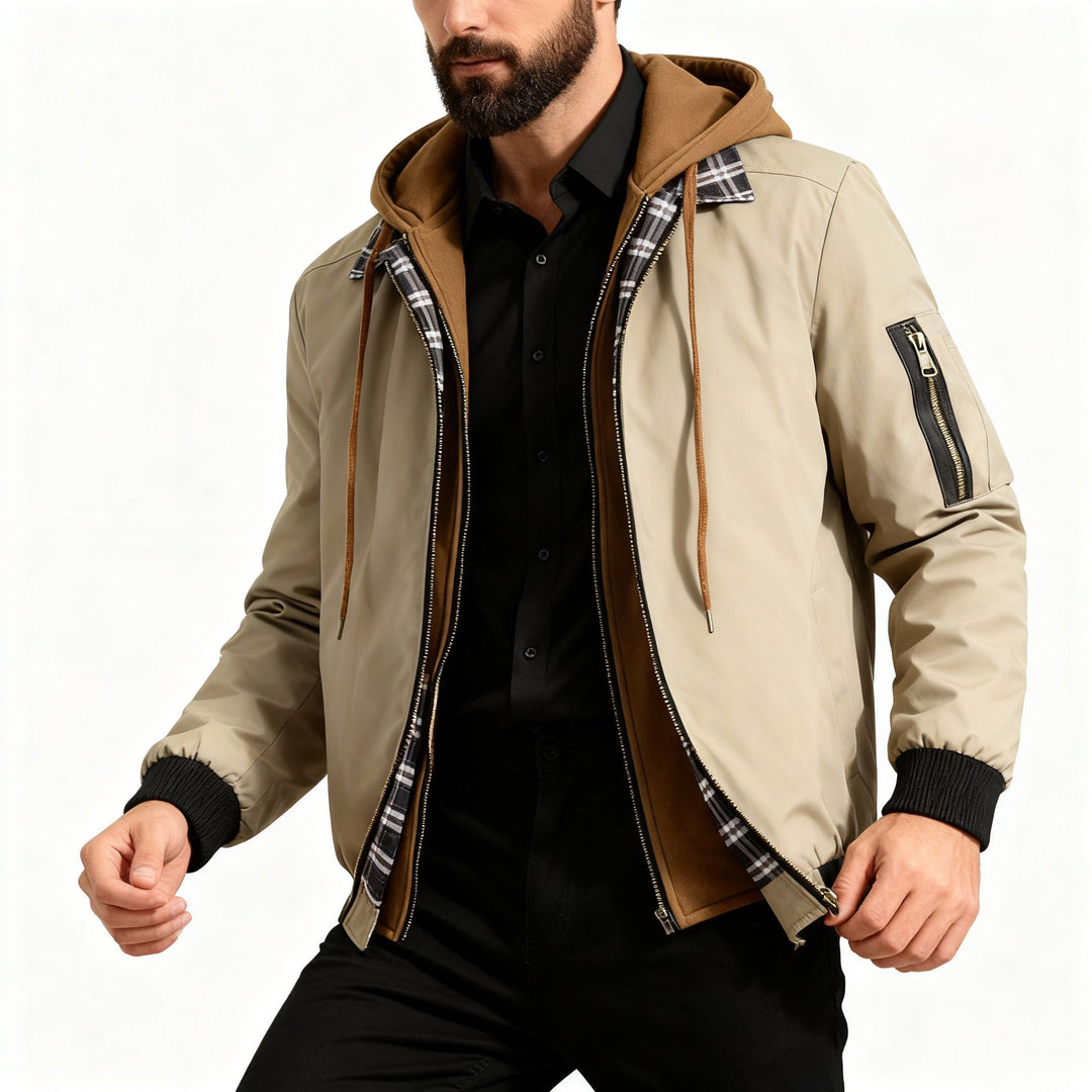 Jason | Layered Hooded Jacket