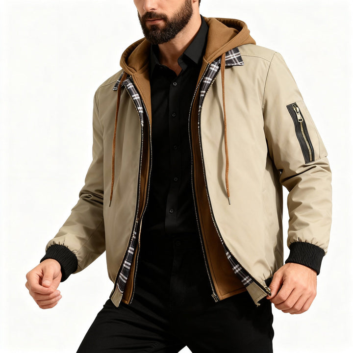 Jason | Layered Hooded Jacket