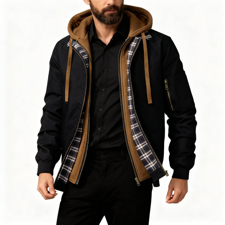 Jason | Layered Hooded Jacket