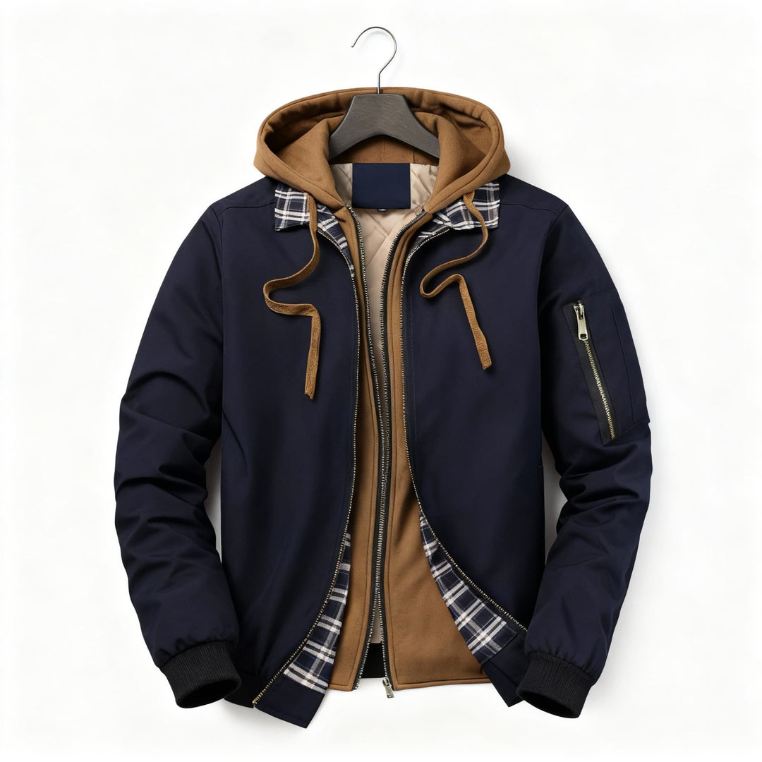 Jason | Layered Hooded Jacket