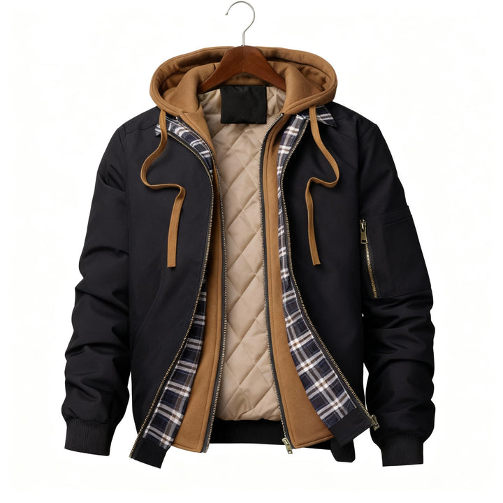 Jason | Layered Hooded Jacket