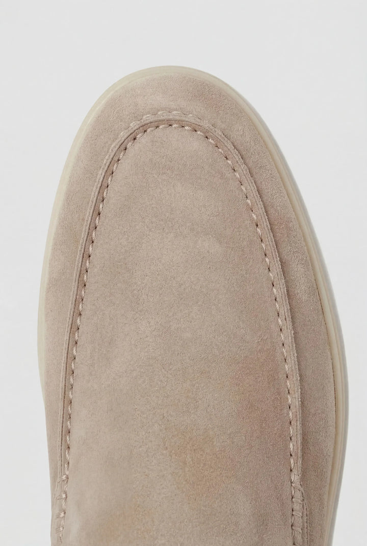Victor | Beige Suede Yacht Mule