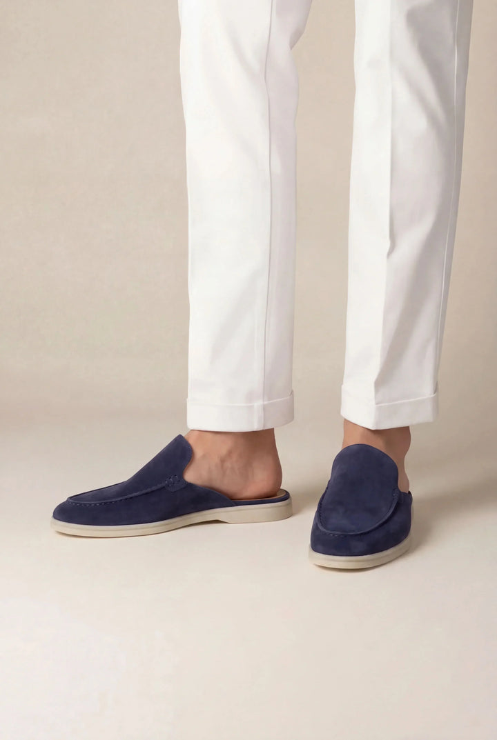 Will | Navy Suede Yacht Mule
