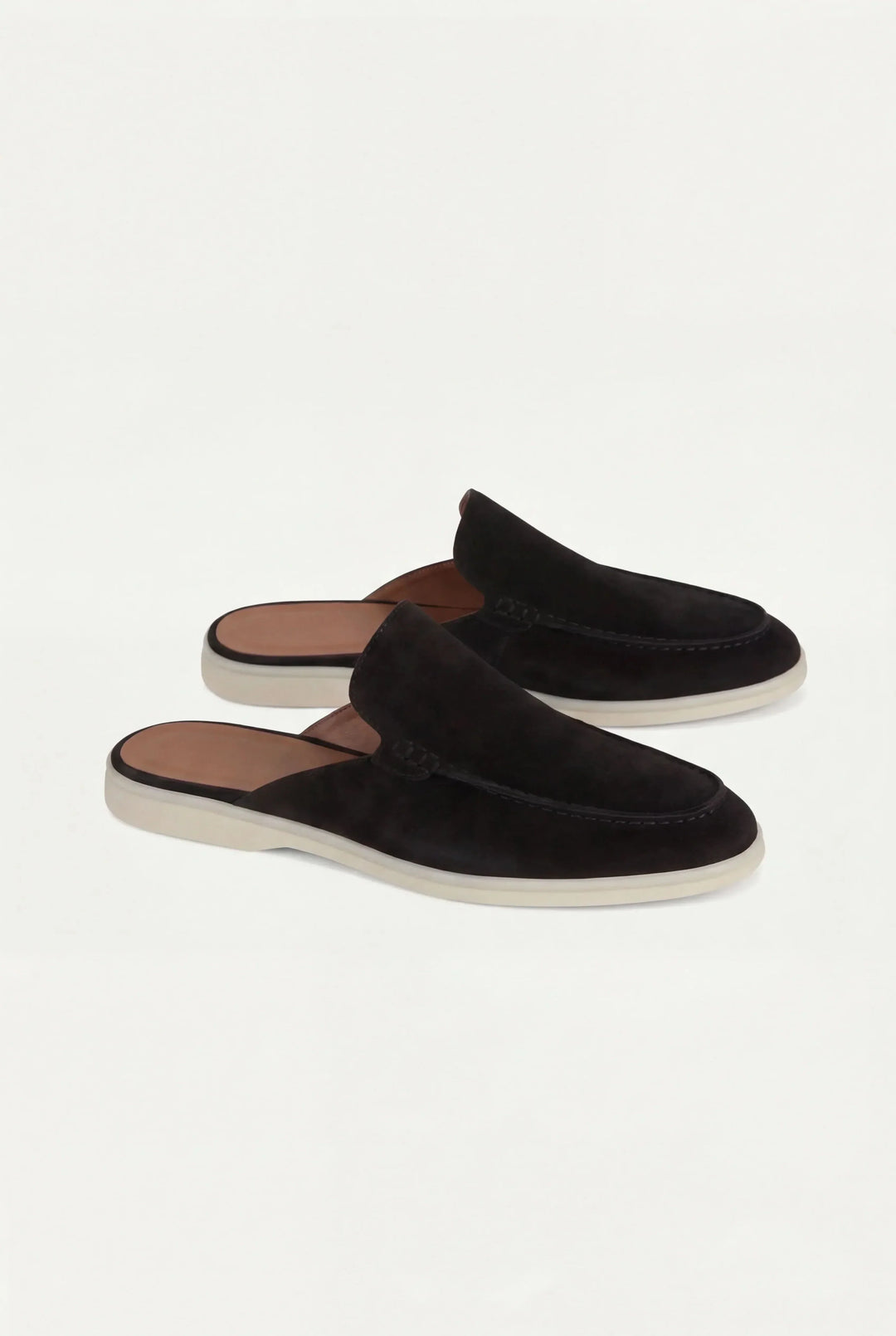 Warren | Black Suede Yacht Mule