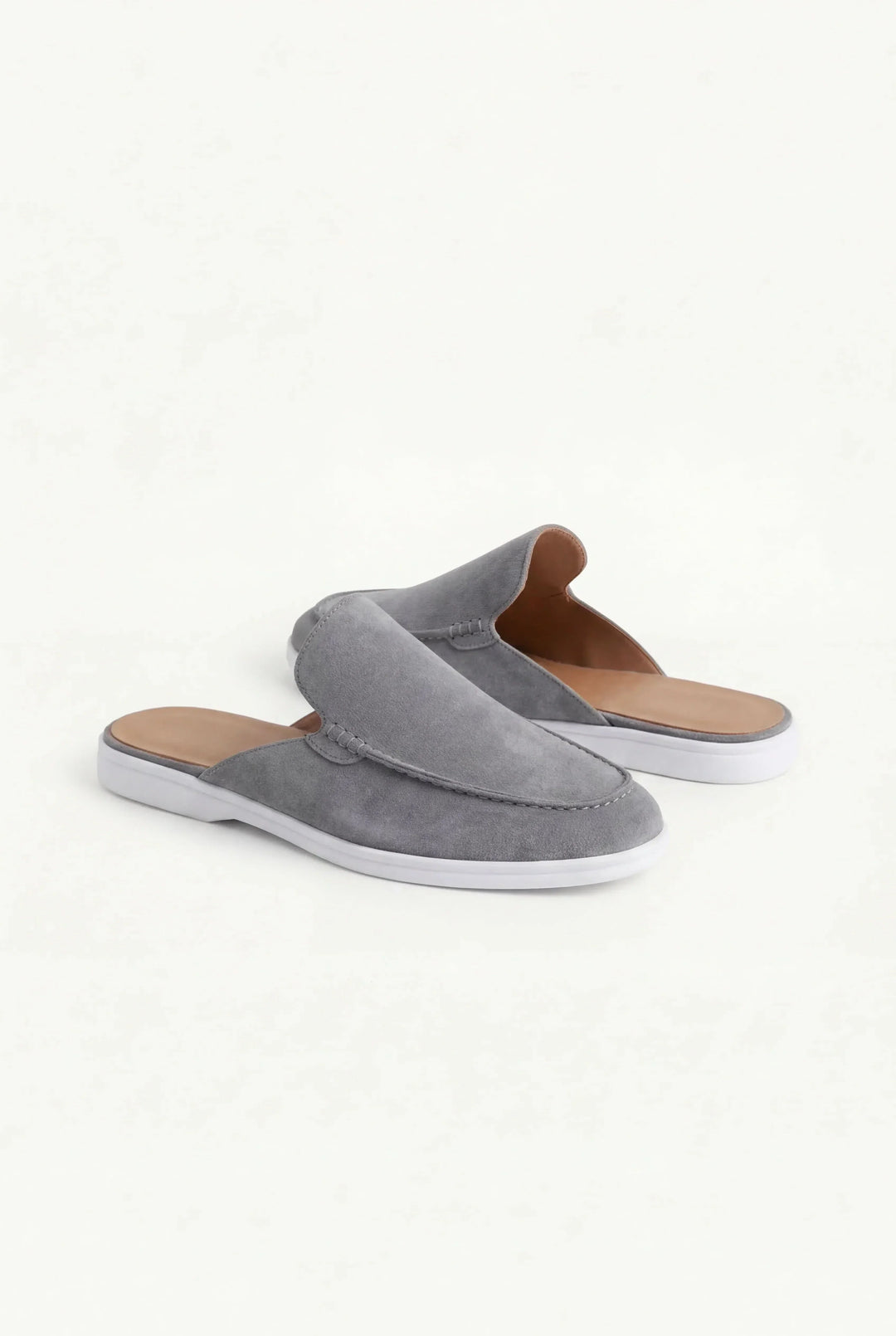 Winston | Grey Suede Yacht Mule