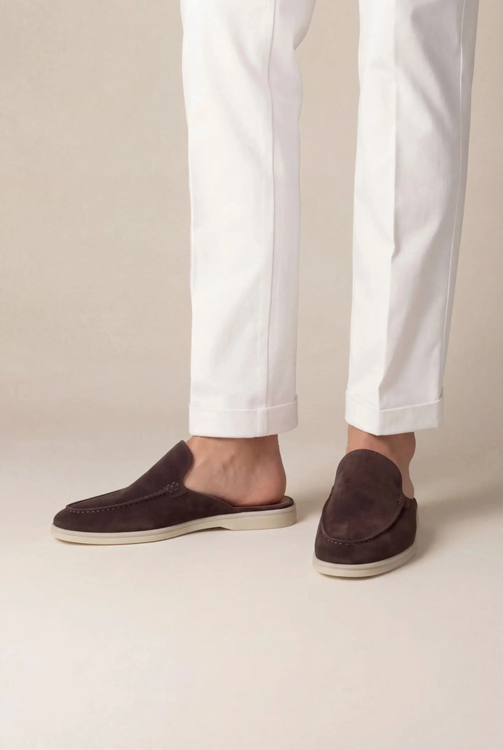 Austin | Brown Suede Yacht Mule
