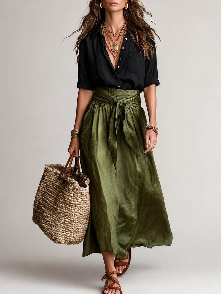 Aspen | An Elegant, Flowing One-Shoulder Maxi Dress
