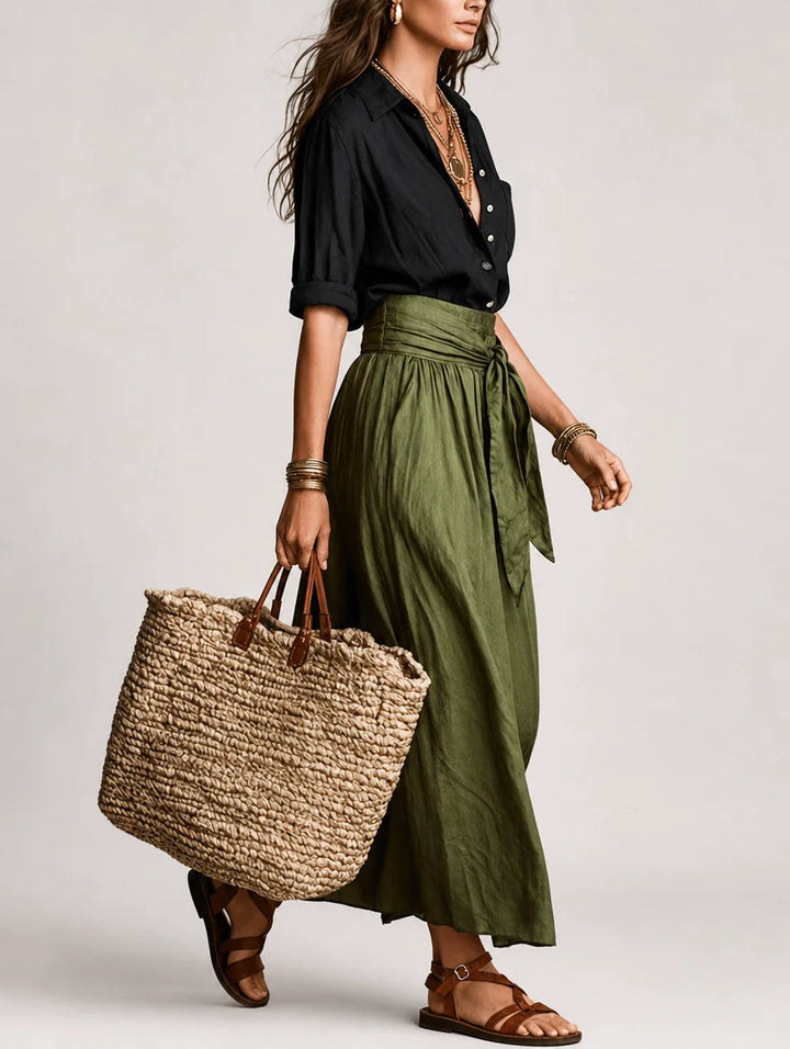 Aspen | An Elegant, Flowing One-Shoulder Maxi Dress