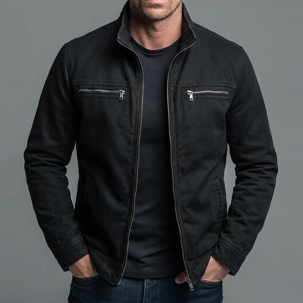 Patrick | Vintage Cotton Jacket with a Zip Fastening