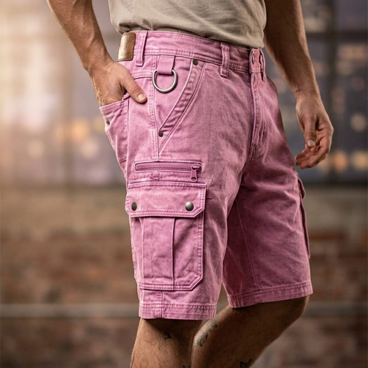Hugh | Functional Denim Cargo Shorts