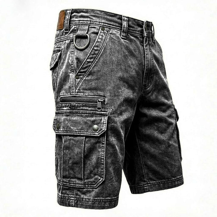 Hugh | Functional Denim Cargo Shorts