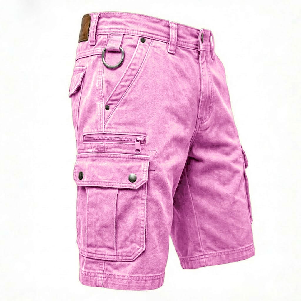 Hugh | Functional Denim Cargo Shorts