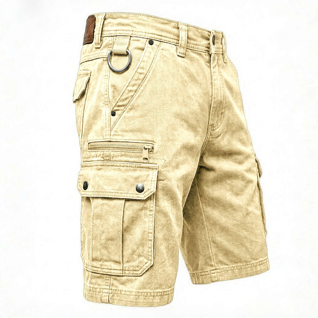 Hugh | Functional Denim Cargo Shorts