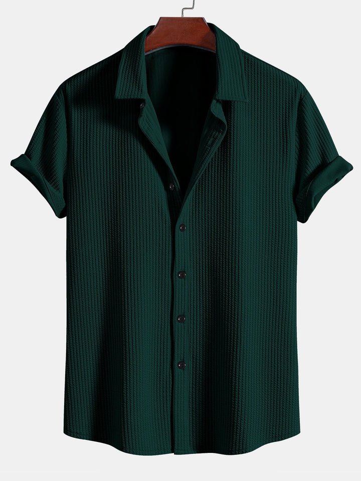 Noah | Textured Summer Shirt & Shorts Set