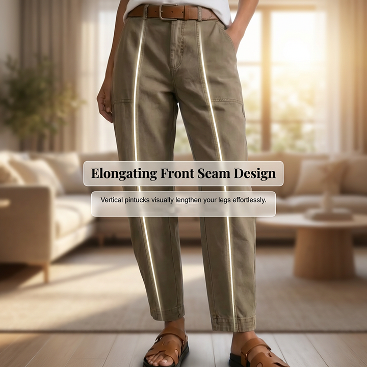 Nevaeh | High-Waist Tapered Utility Pants